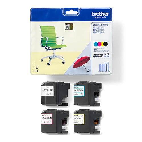 Brother LC-229XLVALBP ink cartridge 4 pc(s) Original Black, Cyan, Magenta, Yellow Brother LC-229XLVALBP ink cartridge 4 pc(s) Original Black, Cyan, Magenta, Yellow